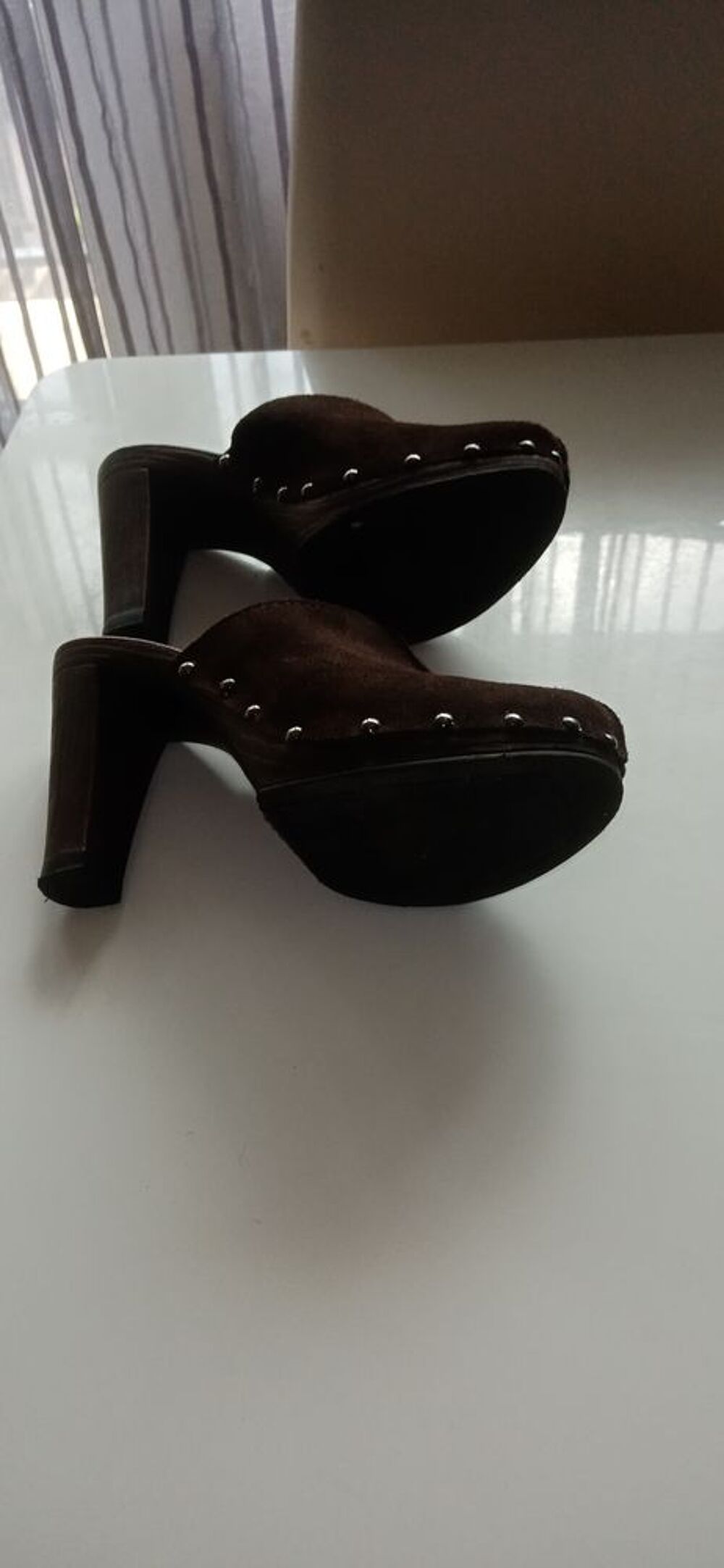 Sabot velours noir minelli pour femme Chaussures
