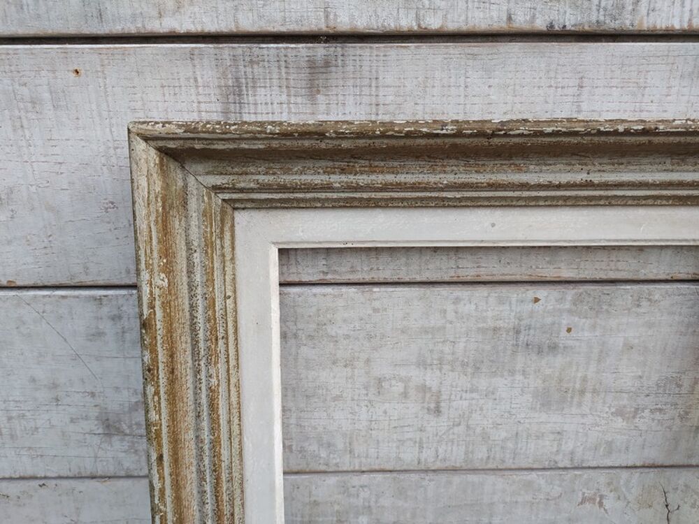 Ancien Cadre Bois Sculpt&eacute; Moulure Droite Format 3F Dcoration
