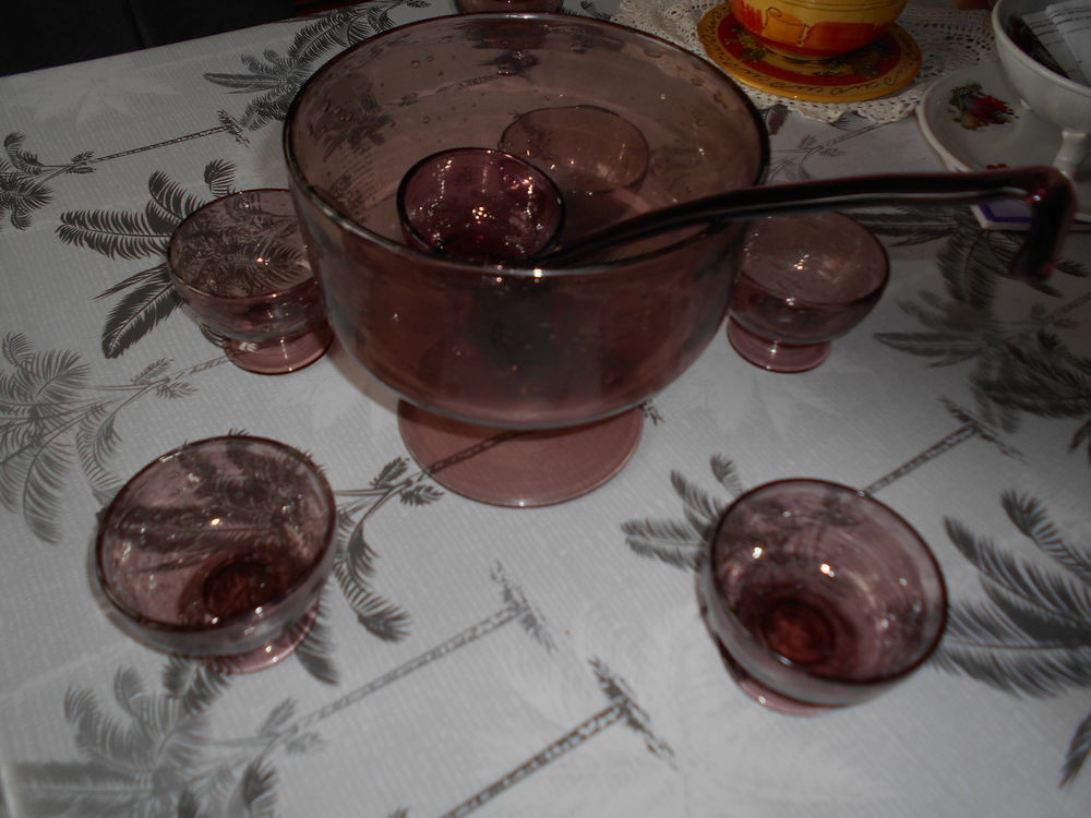 Service &agrave; sangria ou &agrave; punch en crisatallin de la roch&egrave;re Cuisine