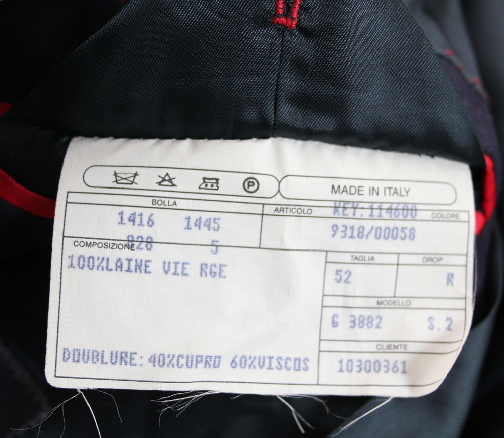 Veste laine marine DANIEL CREMIEUX T.52 Vêtements