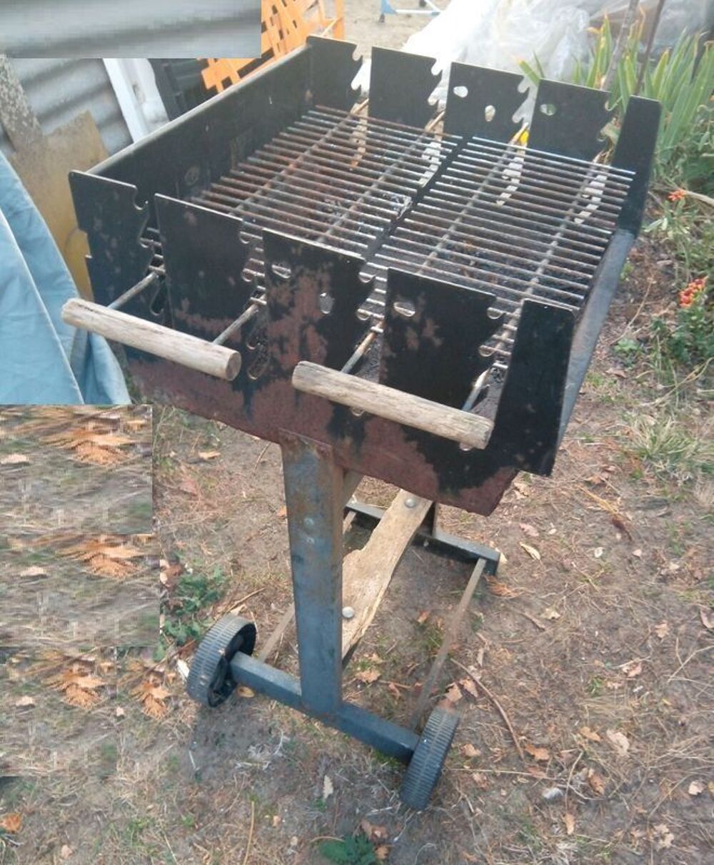 Barbecue sur roulette Jardin