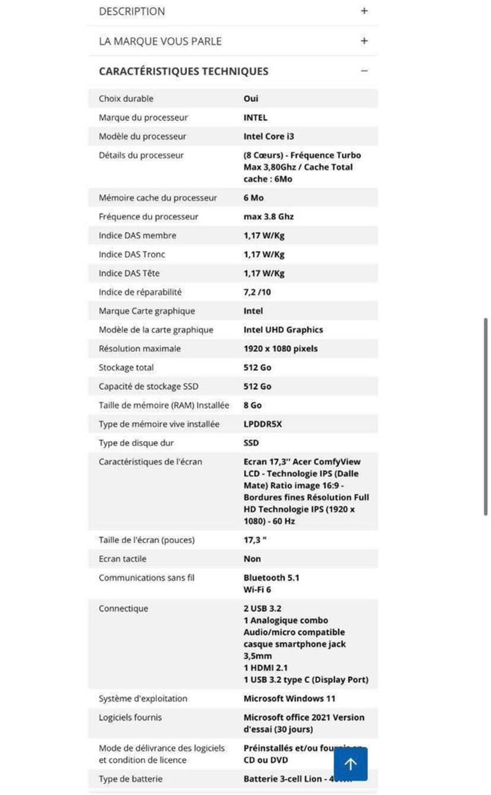 Ordinateur Portable Acer Neuf dans Emballage Matériel informatique