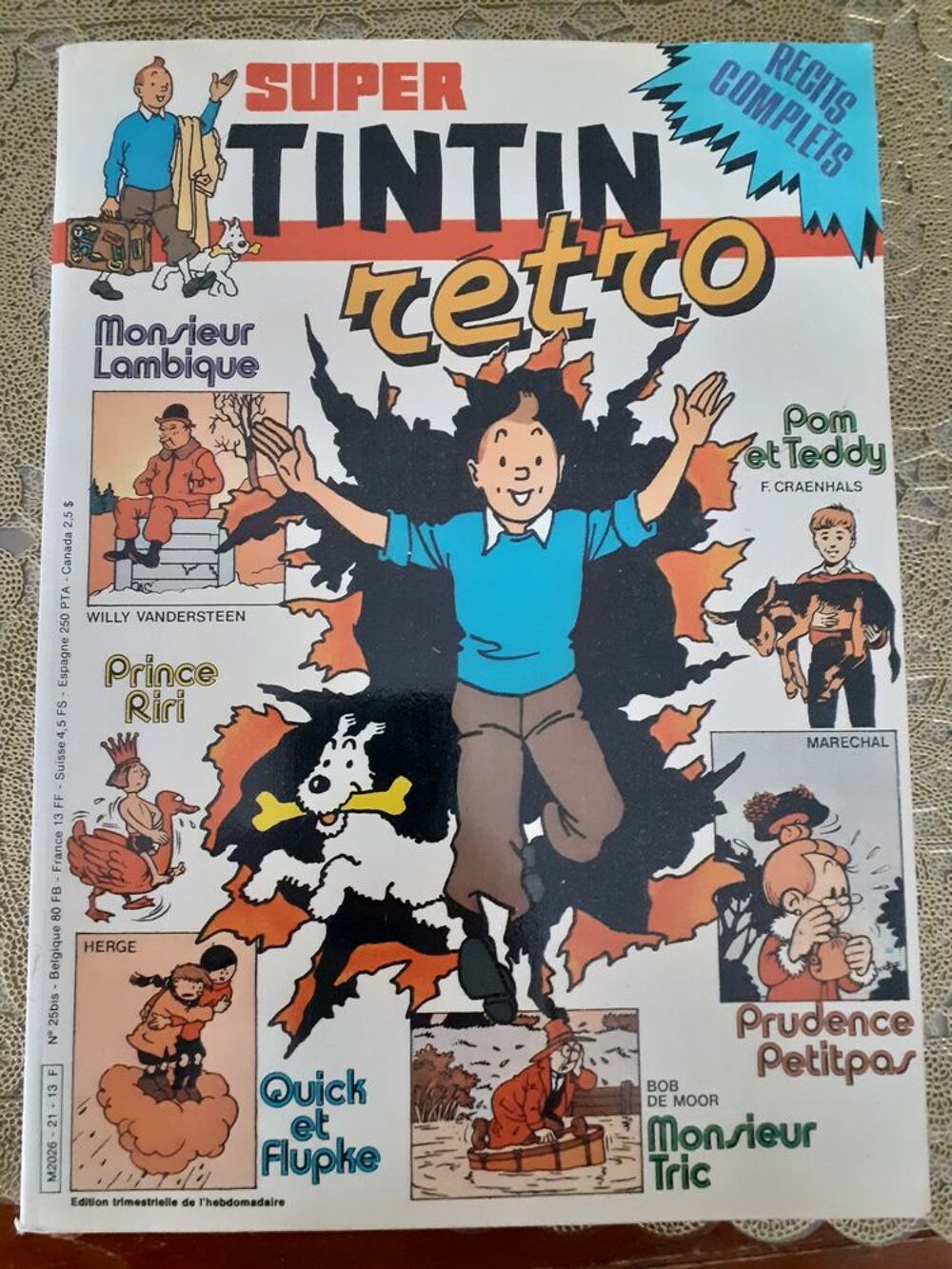 SUPER TINTIN RETRO N&deg; 21 Livres et BD