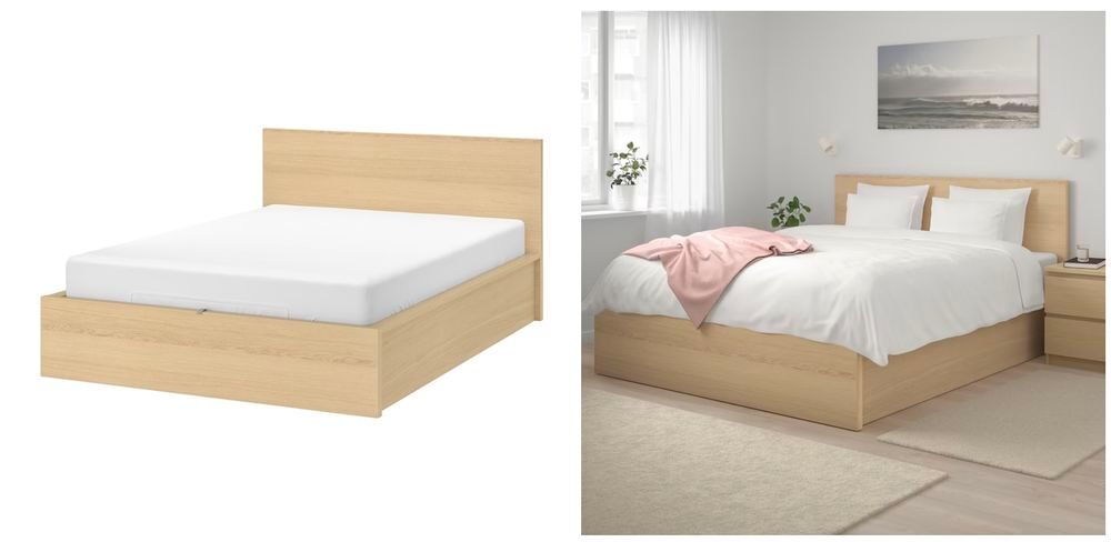 SOMMIER COFFRE MALM 160cmx200cm Meubles