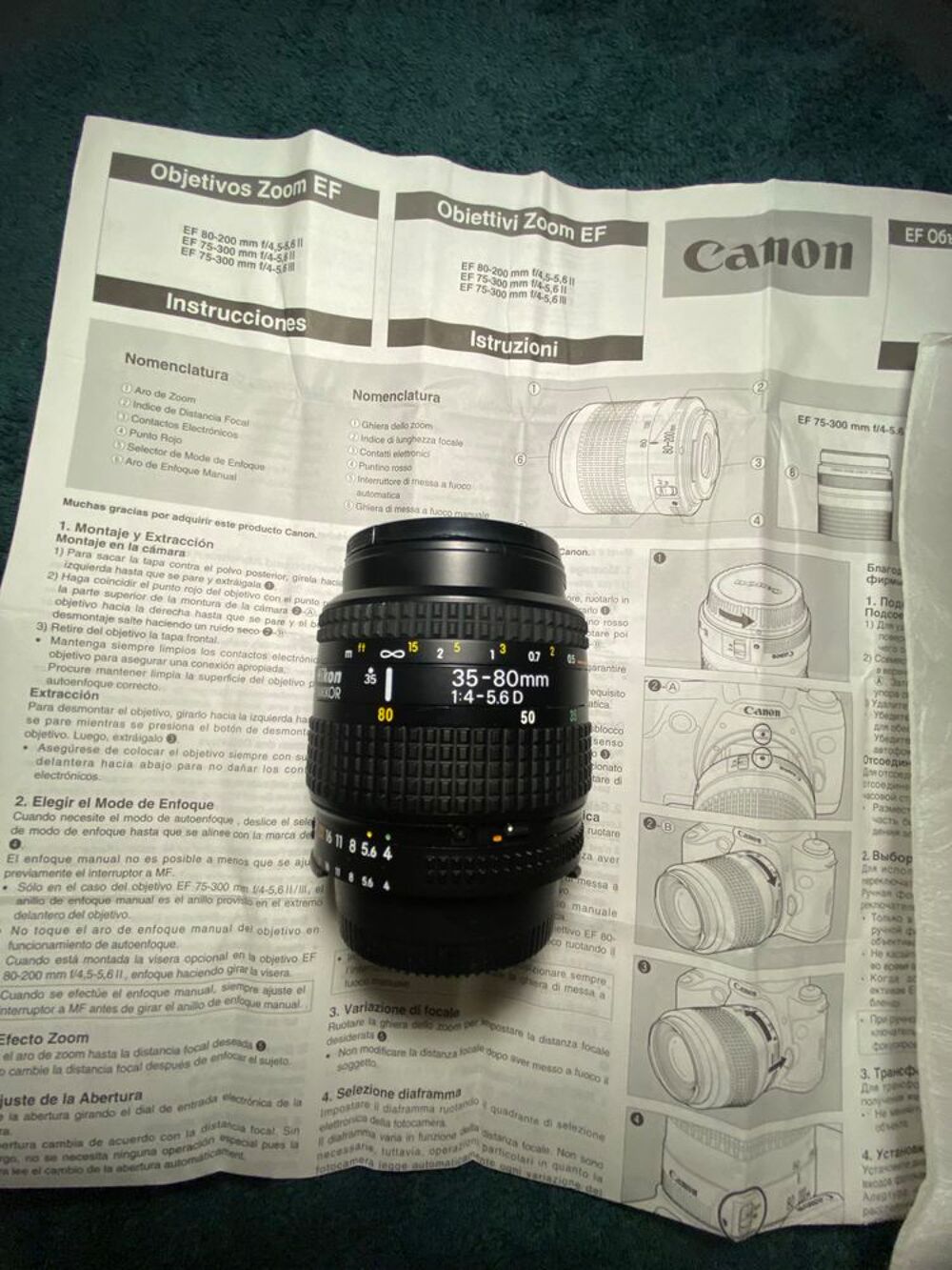Objectif Nikon AF 35-80mm Photos/Video/TV