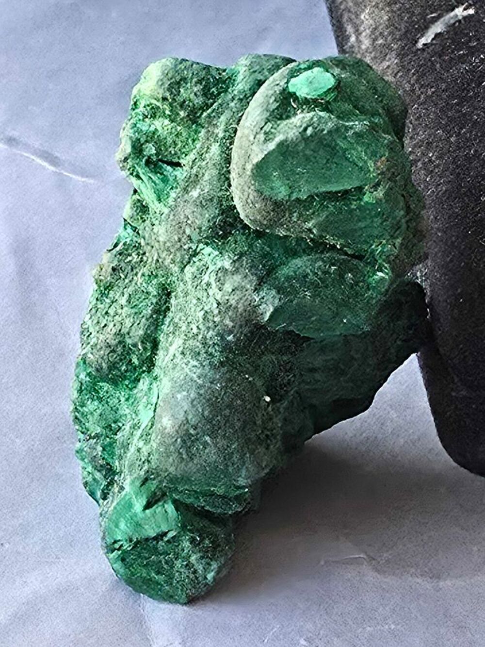 Pierre Naturelle Malachite Stalactite Fibreuse Katanga RDC 58g Collection 