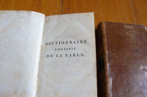 Dictionnaire portatif de la Fable par CHOMPR en 2 volumes 22 Argenteuil (95)