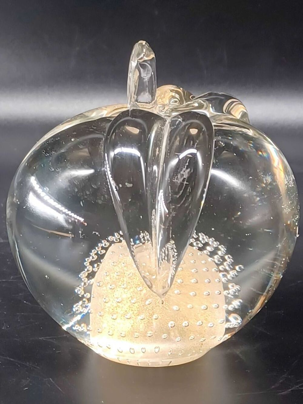 Barbini pour Vetrarti Pomme en verre de Murano Italie 1987 vdsa Décoration