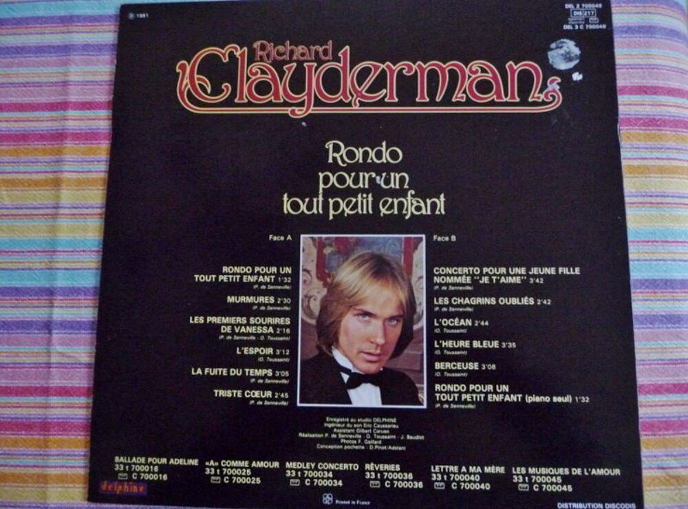 Vinyl Richard CLAYDERMAN CD et vinyles