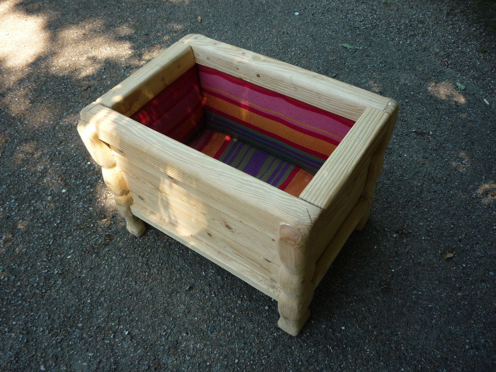 Coffre &agrave; jouet/bac/jardini&egrave;re/bois brut Meubles
