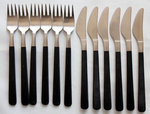 Couverts a dessert design scandinave vintage 70 80 Issy-les-Moulineaux (92)