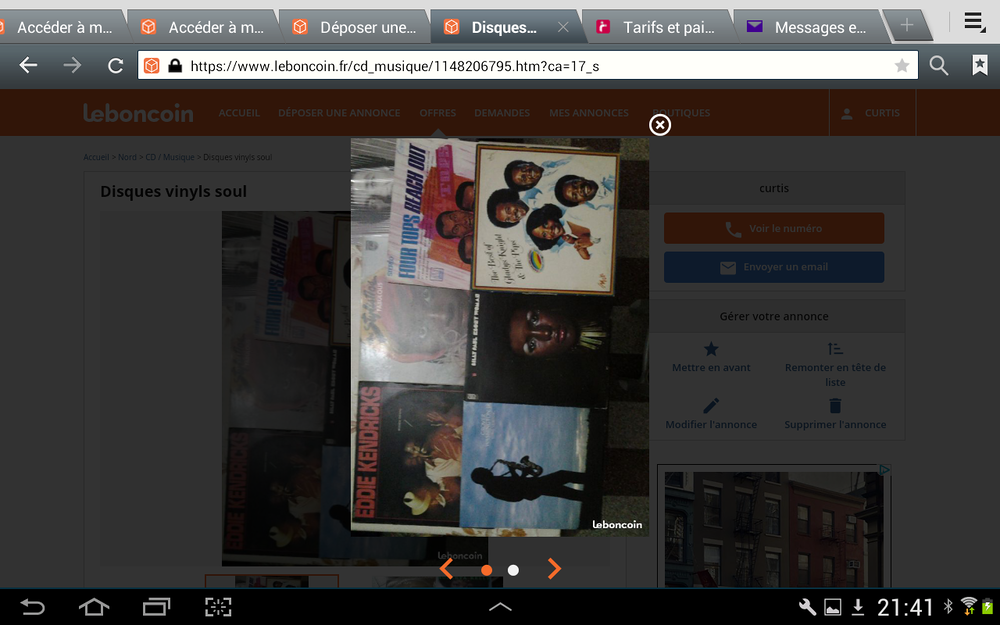 Anciens disques vinyl de soul. CD et vinyles