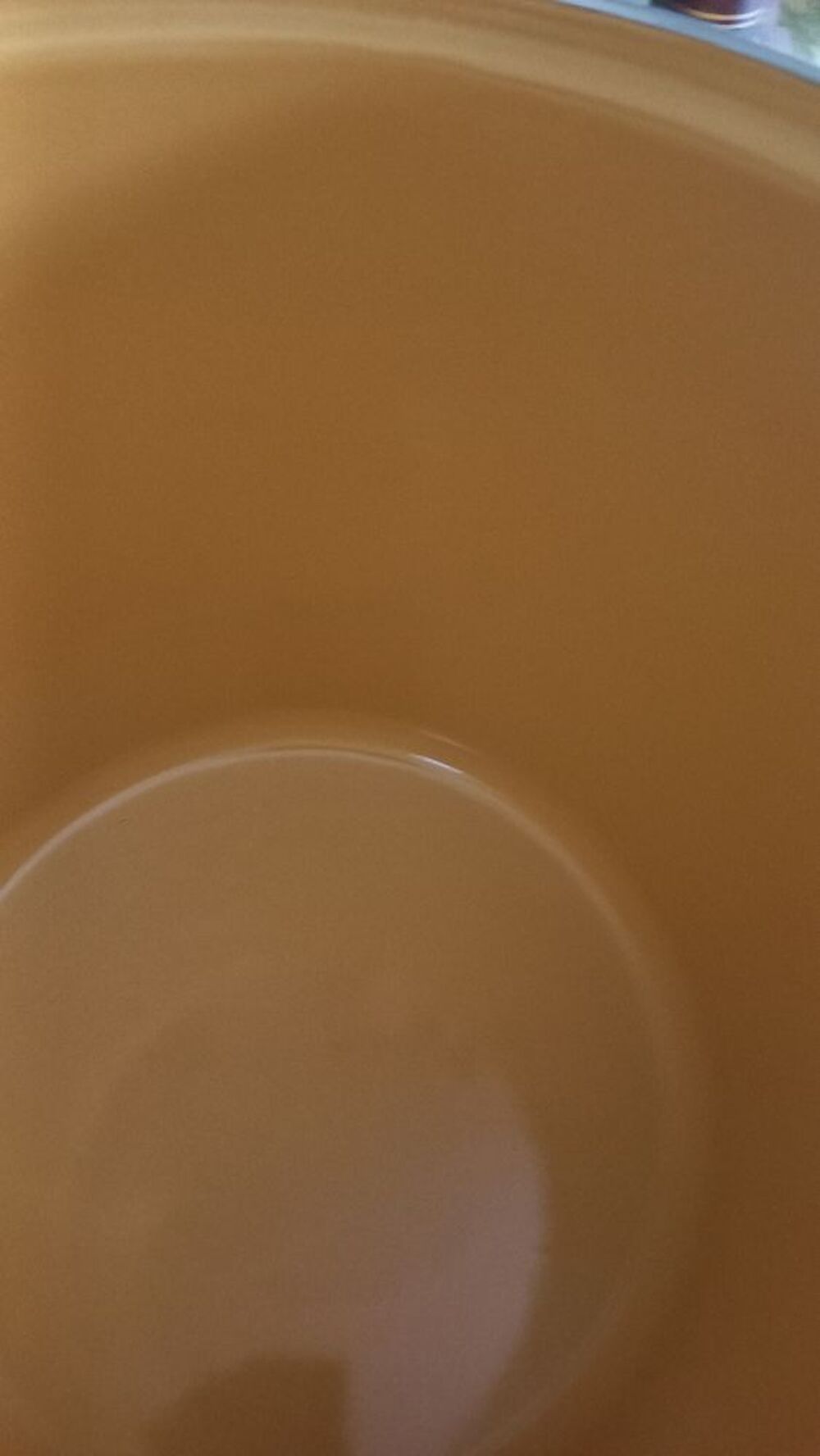 Grande marmite pour cuisiner, en &eacute;mail beige Electroménager