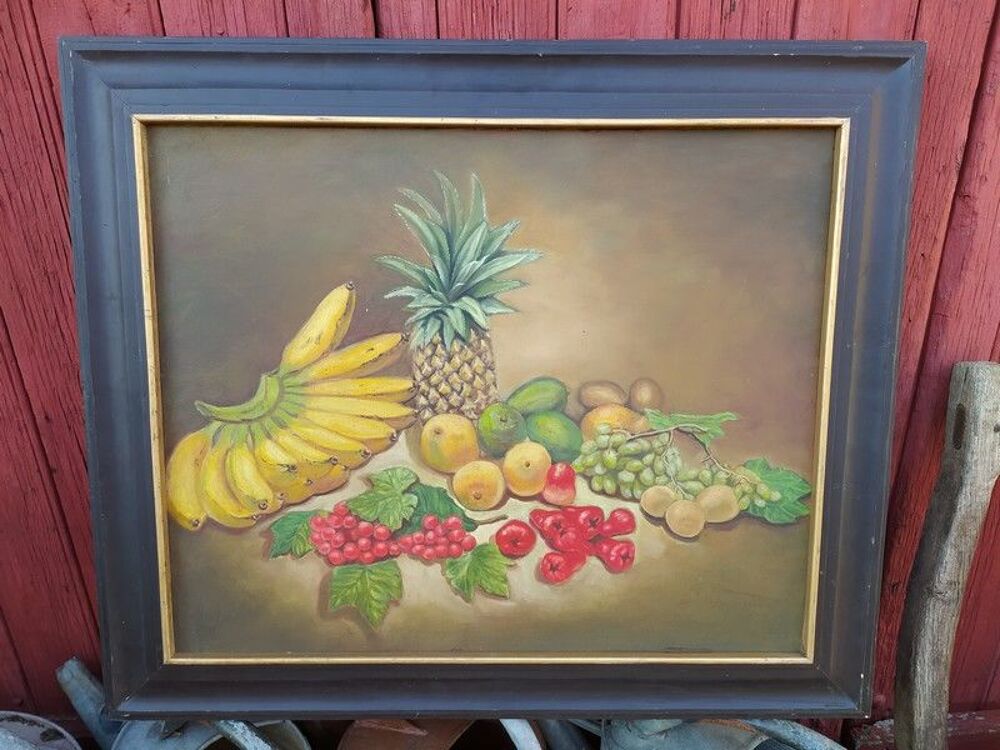 Tableau Nature Morte aux Fruits Exotiques 