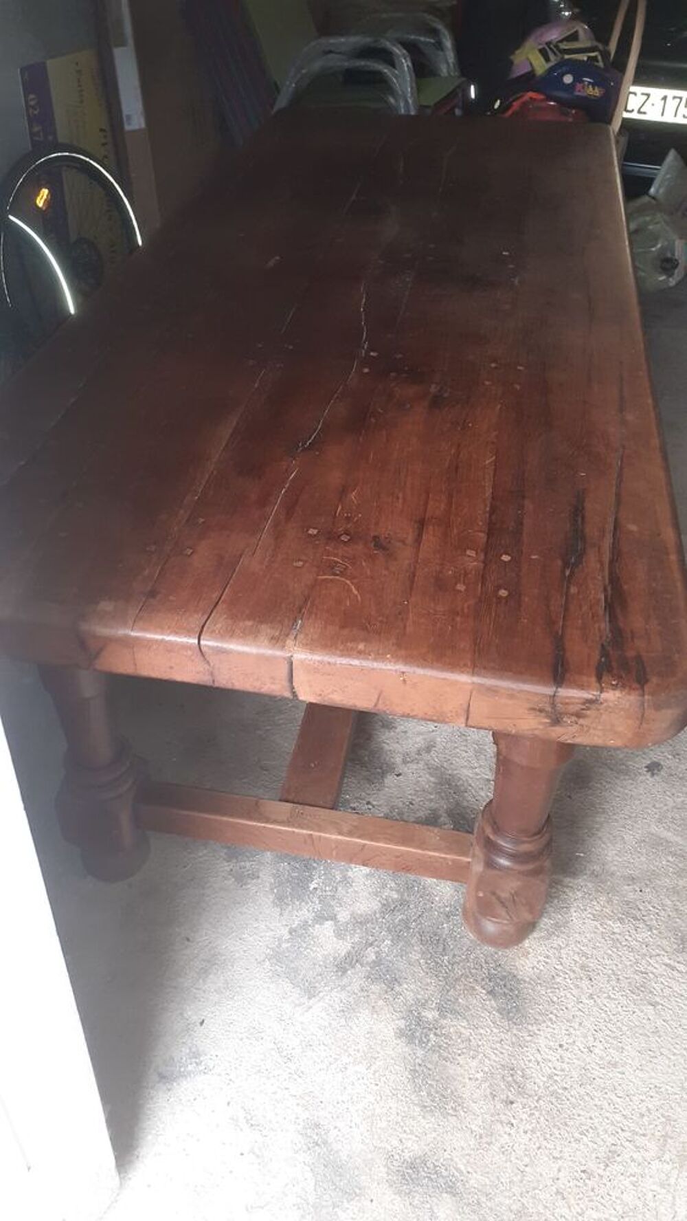 Table en ch&ecirc;ne Louis Philippe Meubles