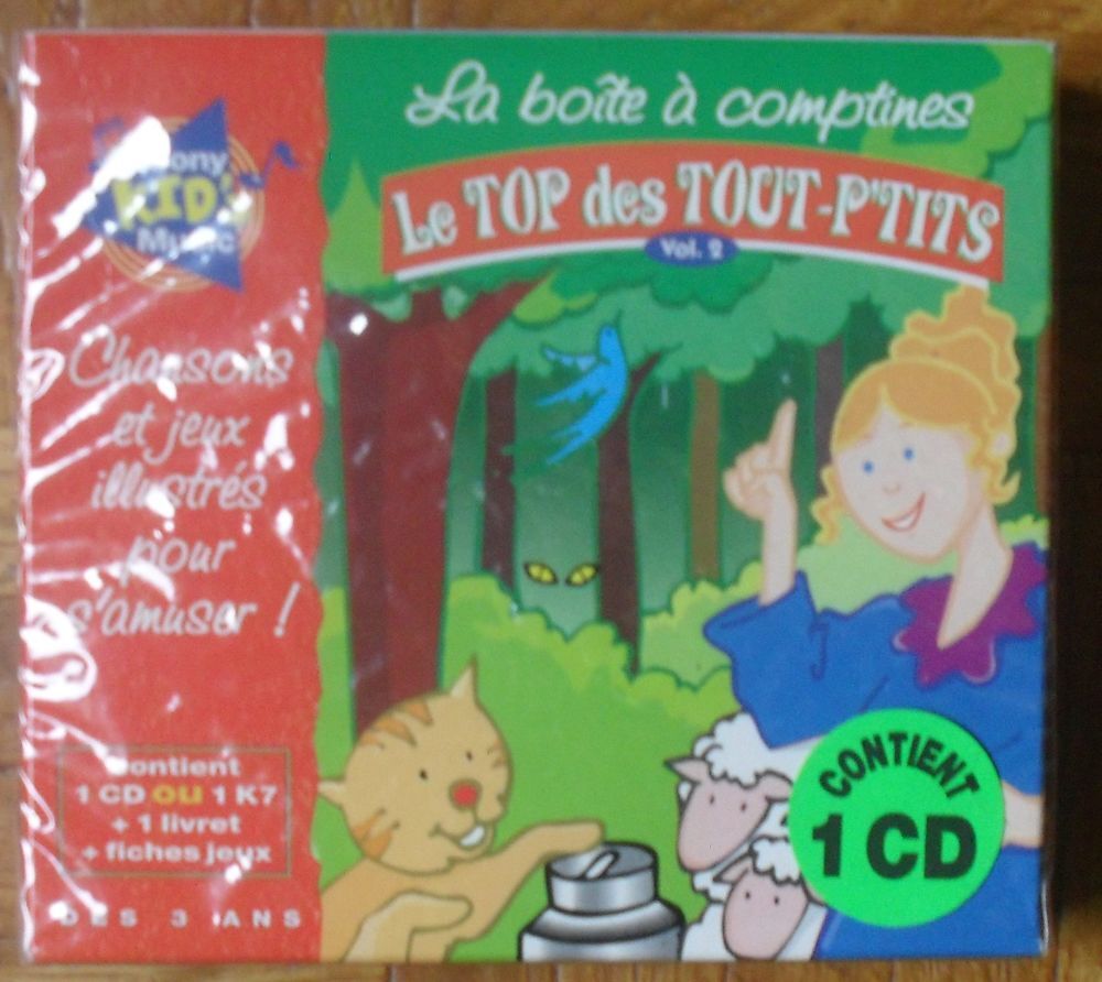 Coffret La bo&icirc;te &agrave; comptines Le TOP des TOUT'P'TITS. CD et vinyles