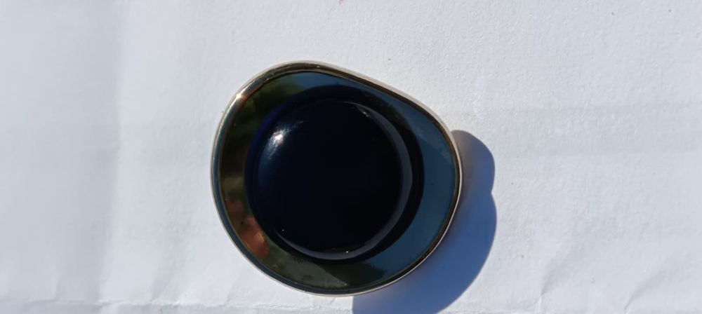 S&eacute;rie de 6 Boutons Cabochon Bleu Nuit 2,5 cm - N&deg;33 