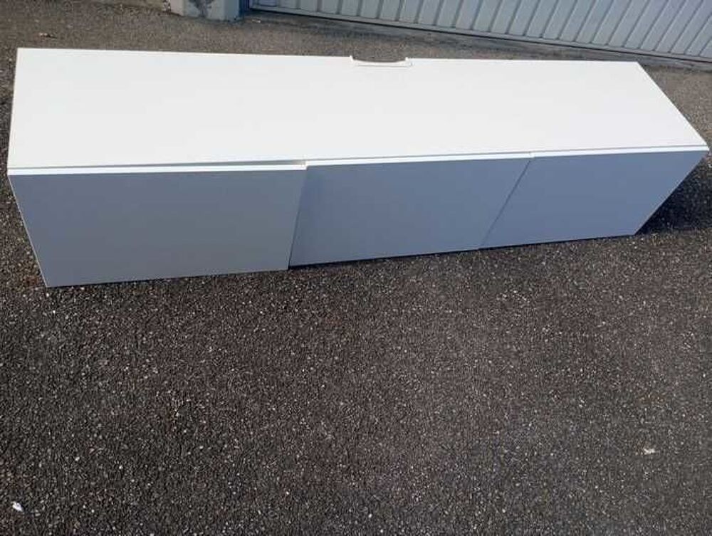Meuble TV blanc moderne 180 cm Meubles