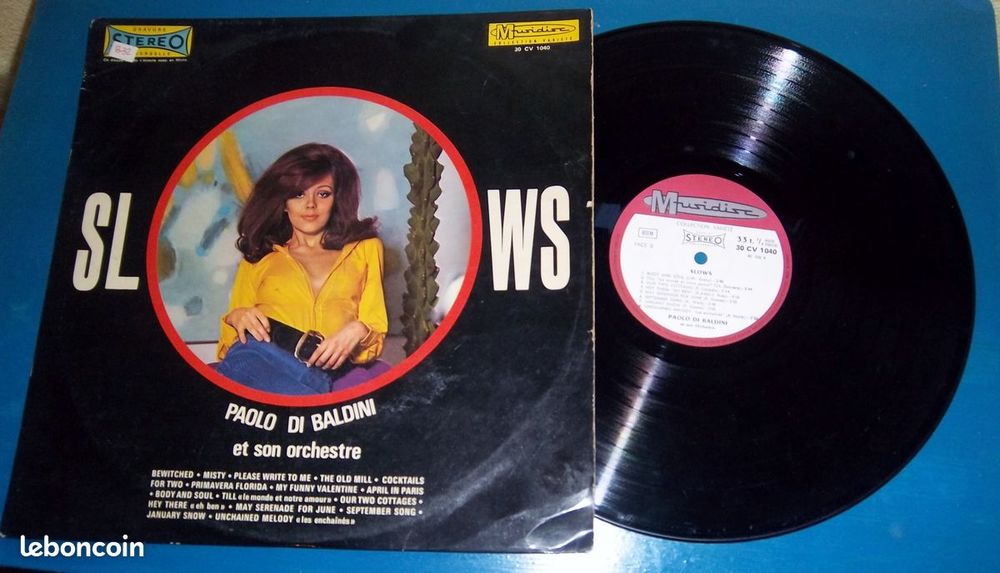 33 tours slows Paolo di Baldini et son orchestre CD et vinyles