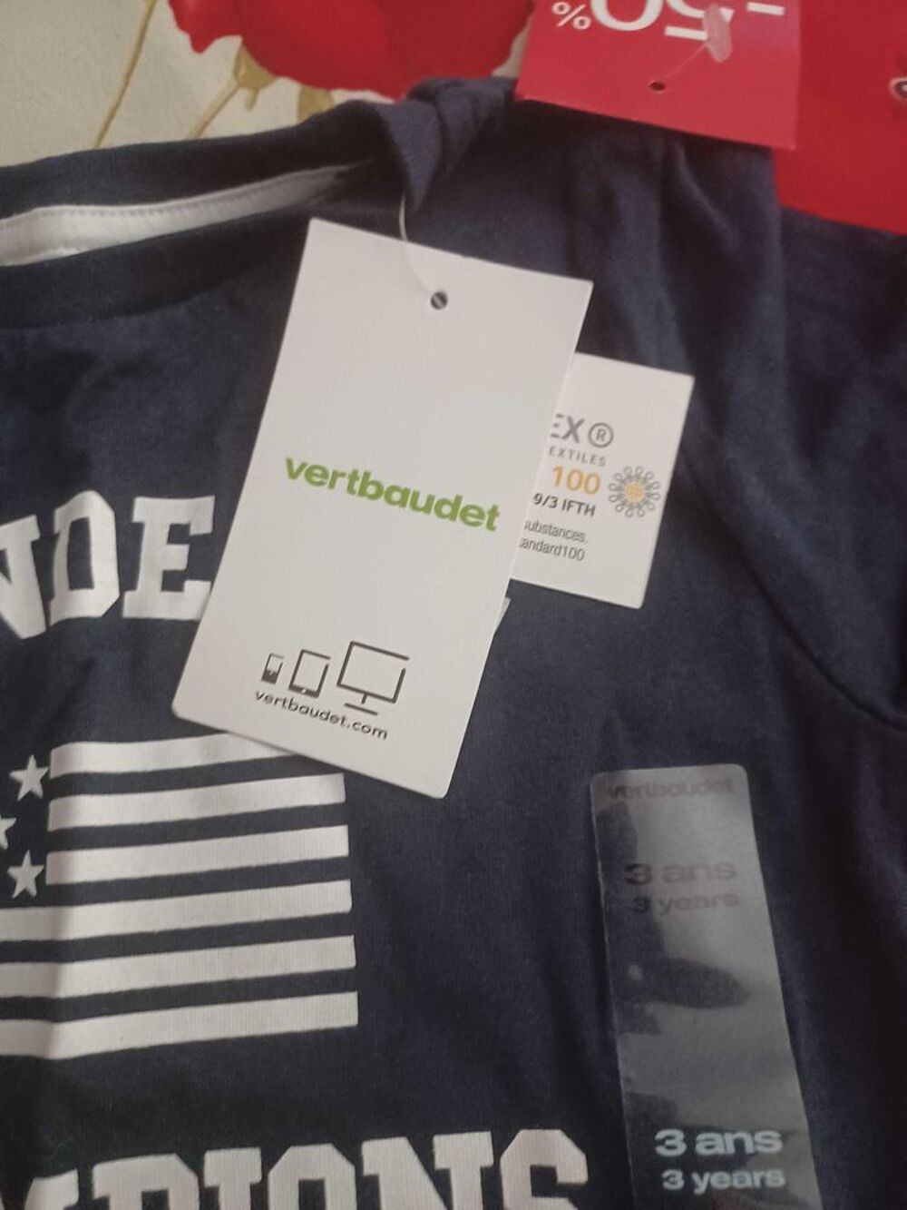 tee-shirt bleu Vêtements enfants