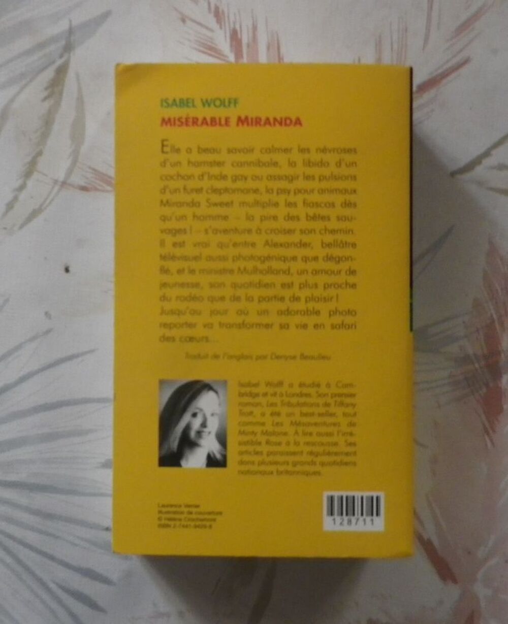 MISERABLE MIRANDA de Isabel WOLFF Ed. Piment France Loisirs Livres et BD