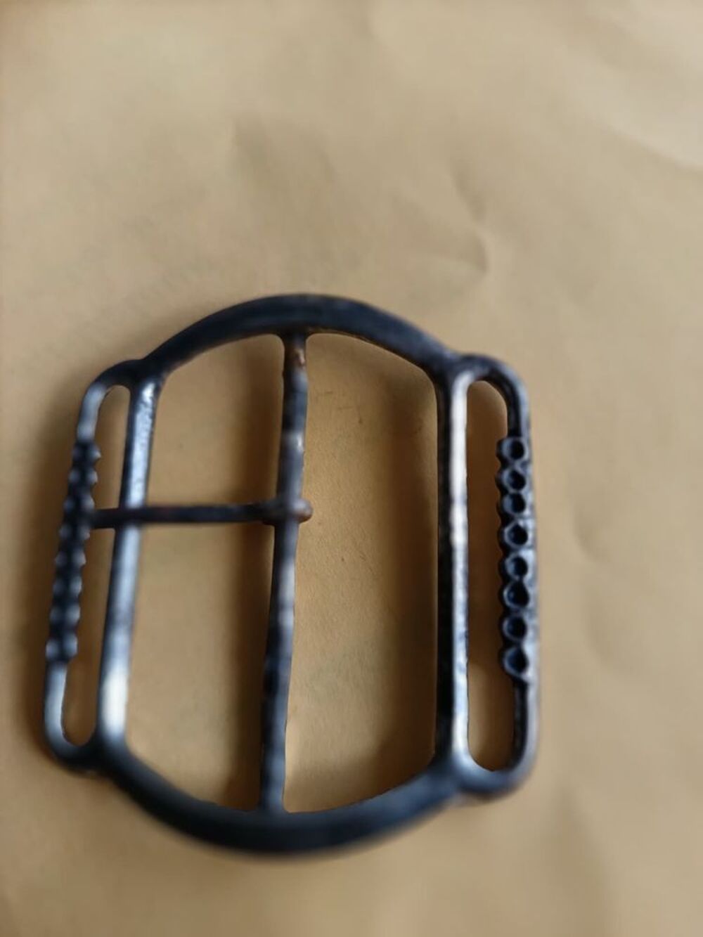 Grande Boucle de Ceinture Vintage en Laiton Massif N&deg;6
