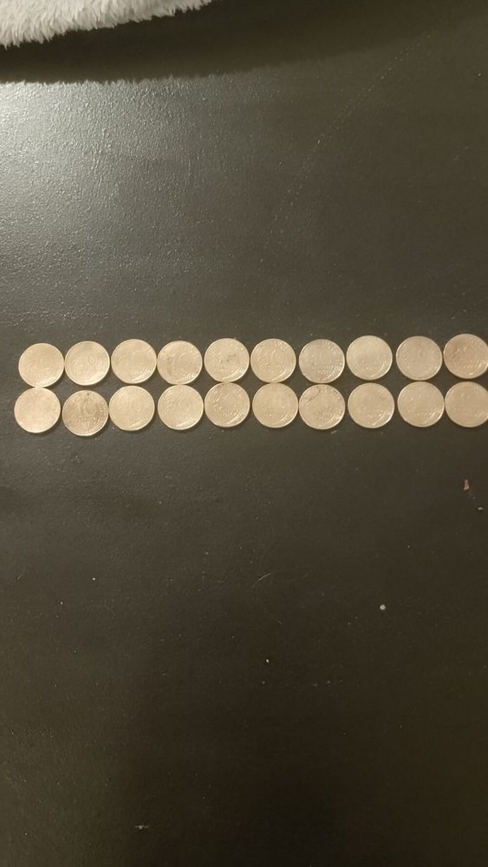 Lot de pi&egrave;ces de 10 et 20 centimes de francs BAISSE DE PRIX 