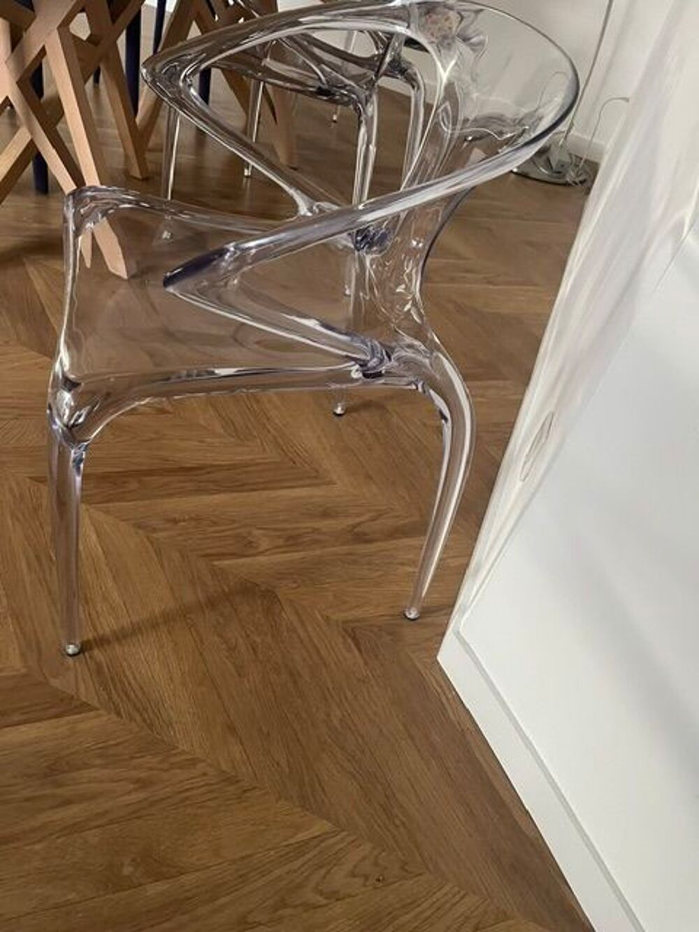 Chaise transparente design en plastique roche bobois Meubles
