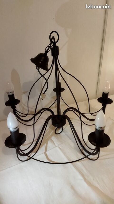 LUSTRE 4 BRANCHES ampoule flamme 100 Beaumont-du-Prigord (24)