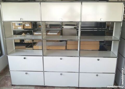 Biblioth�que gris clair usm haller 15 cases 6 portes 4450 Provins (77)