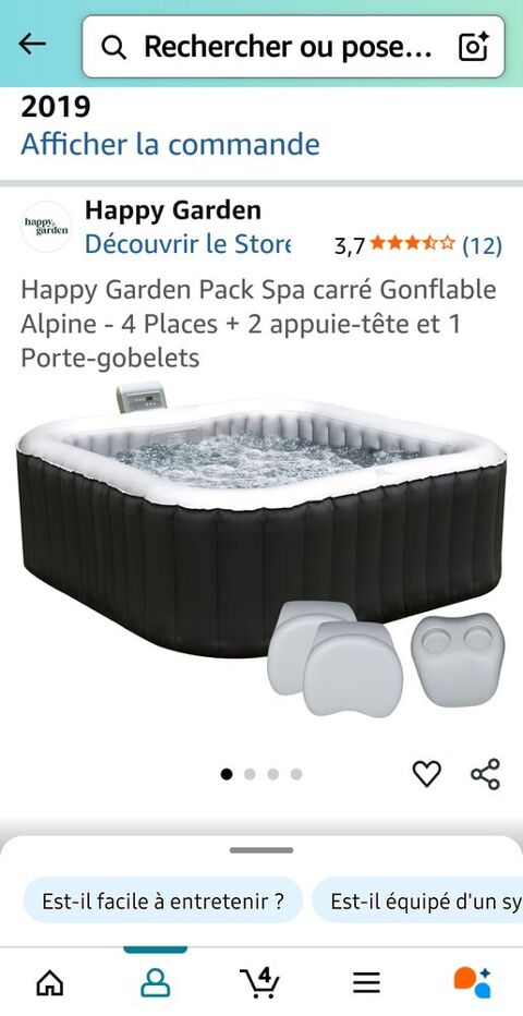 Jacuzzi 4 places très bon état 150 Saint-Maur-des-Fossés (94)