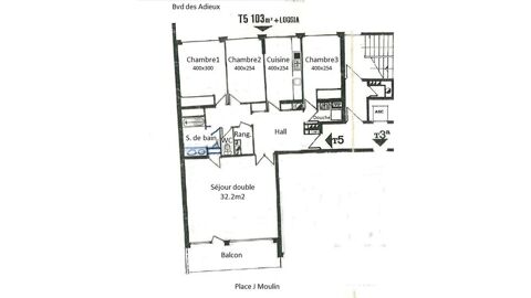  Appartement � louer 4 pi�ces 103 m�