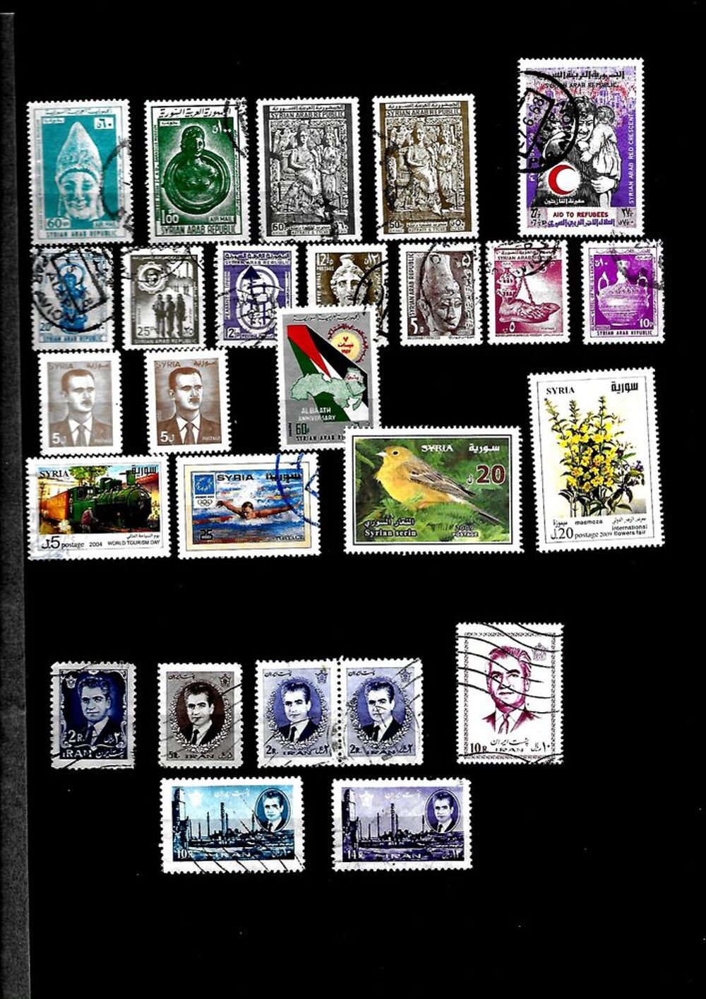 Timbres de Pays du MOYEN - ORIENT 