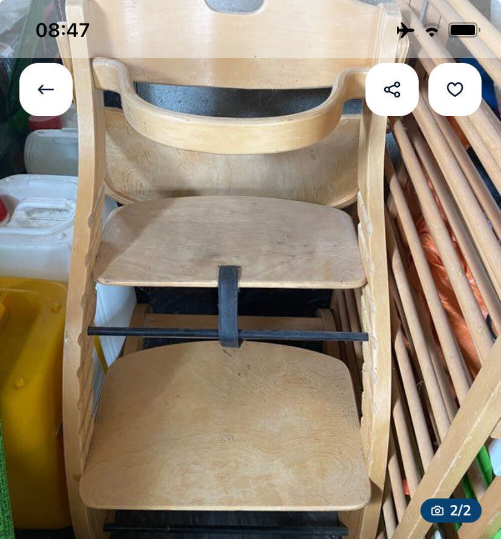 Chaise haute b&eacute;b&eacute; Stockke Mobilier enfants