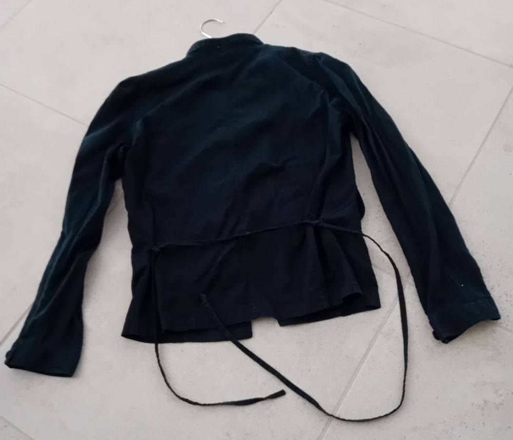 Veste Noir en Coton /Lin &quot; Taille 40/L Vêtements