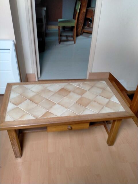 table basse en bois dessus carrelage 40 Cl�mont (18)