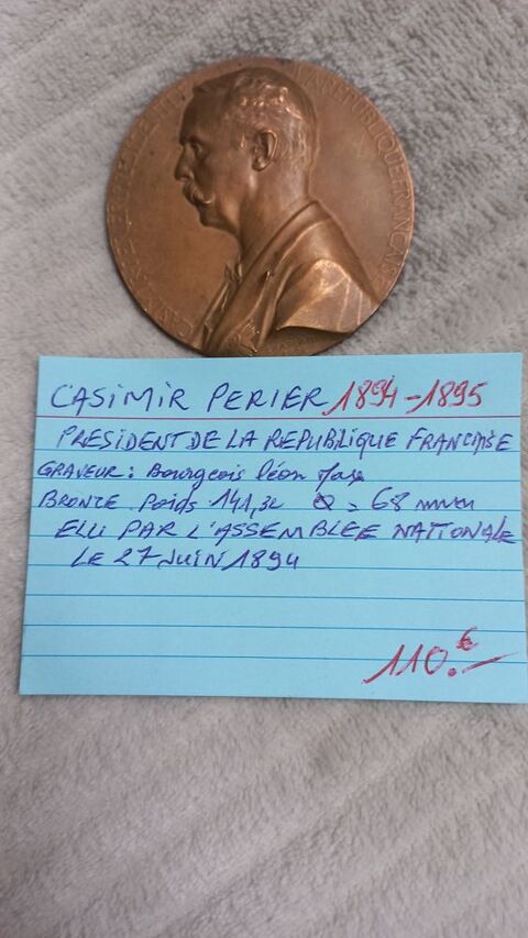 Mdaille  Prsident de la rpublique franaise Bourges (18)