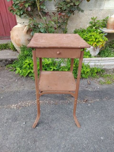 Ancien Meuble Table Chevet Mtal Industriel 70 Loches (37)