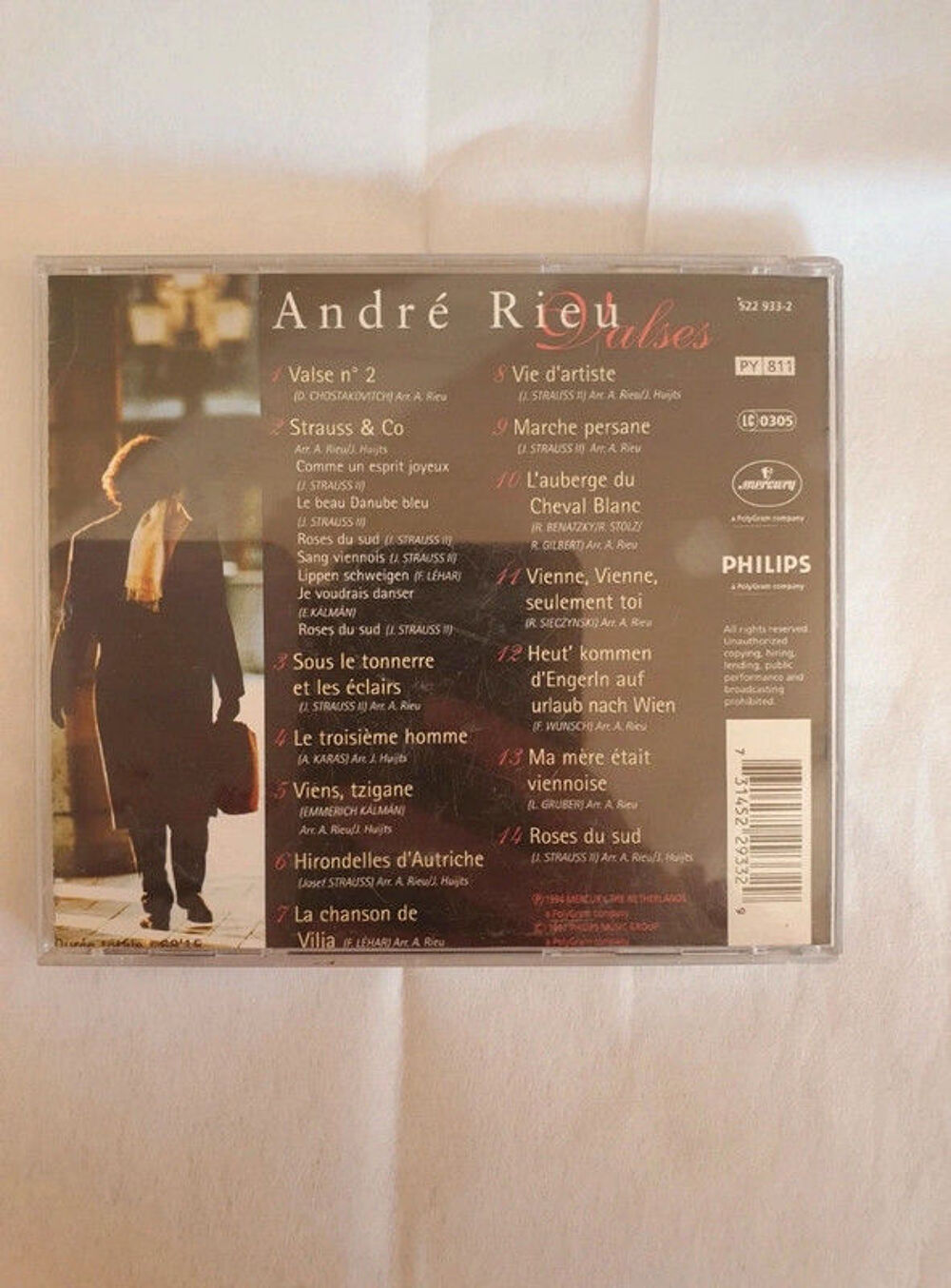 cd Andre Rieu : valses CD et vinyles