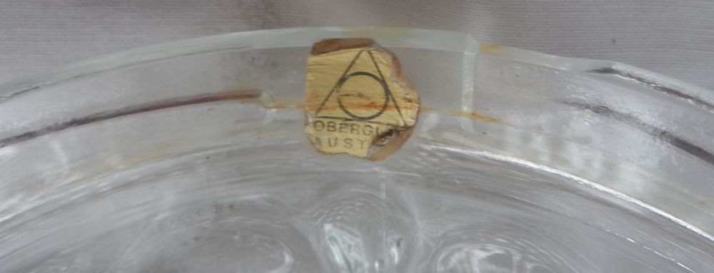 Seau &agrave; glace Oberglas Austria taille diamant, vintage ans 60 Cuisine