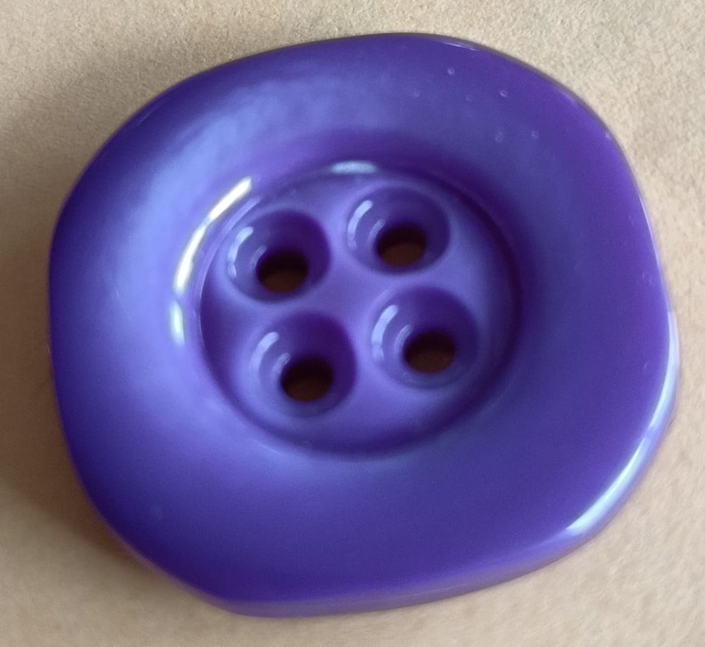 Rare lot de 8 boutons couture - Violet profond - Mati&egrave;re d Décoration