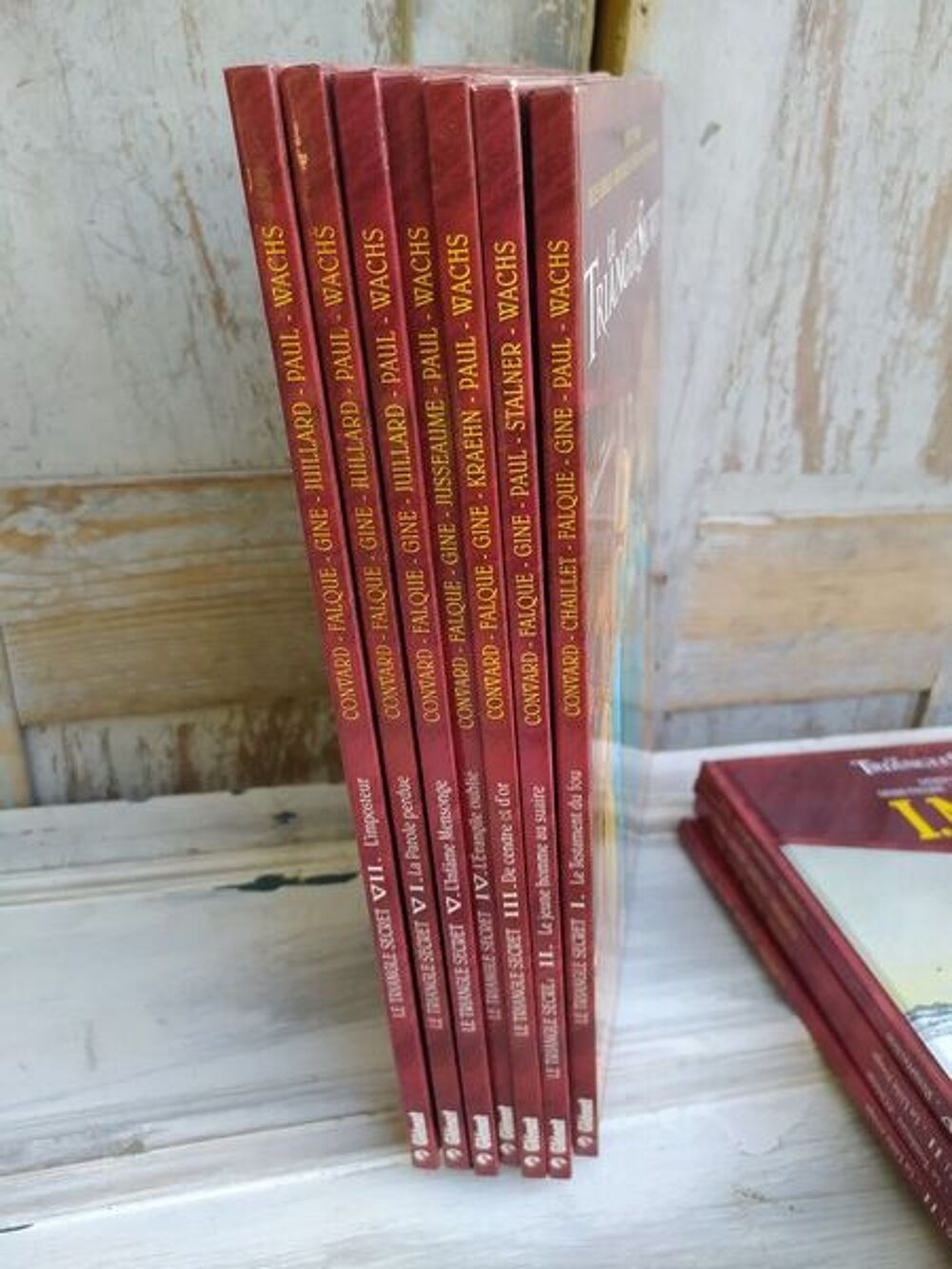 Lot BD Bandes Dessin&eacute;es Triangle Secret I.N.R.I Gl&eacute;nat, Livres et BD