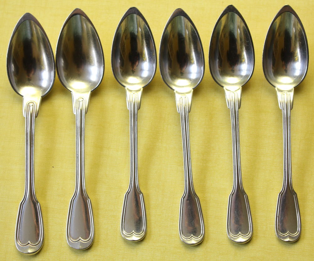 Petites cuill&egrave;res CHRISTOFLE et FRENAIS monogramm&eacute;es Cuisine