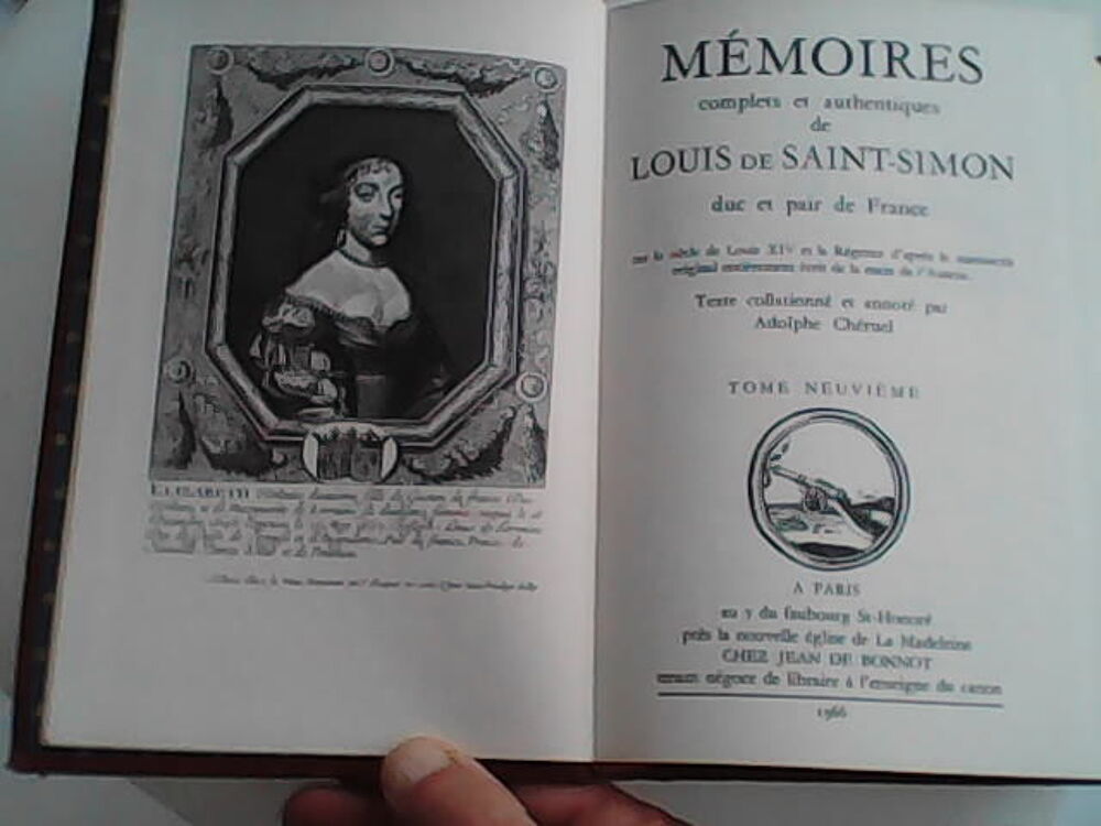 MEMOIRES complets et authentiques de Louis de Saint-Simon Livres et BD