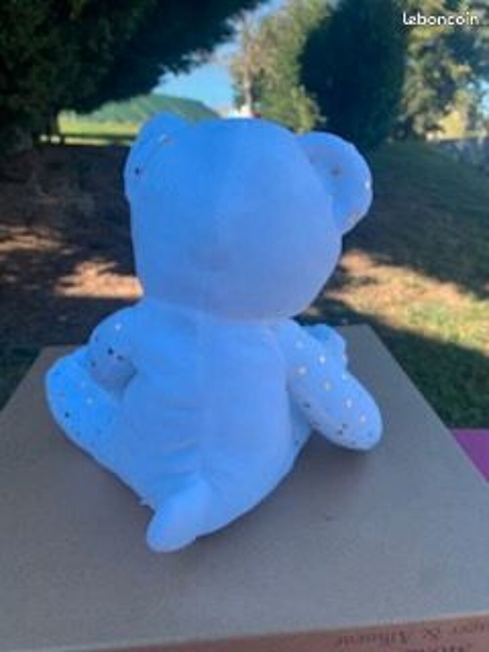 PETIT OURS BLANC DORE NEUF Jeux / jouets
