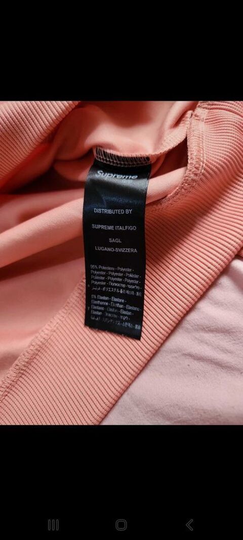 Suprme grip sweat top manche longue rose pale taille S 45 Besanon (25)