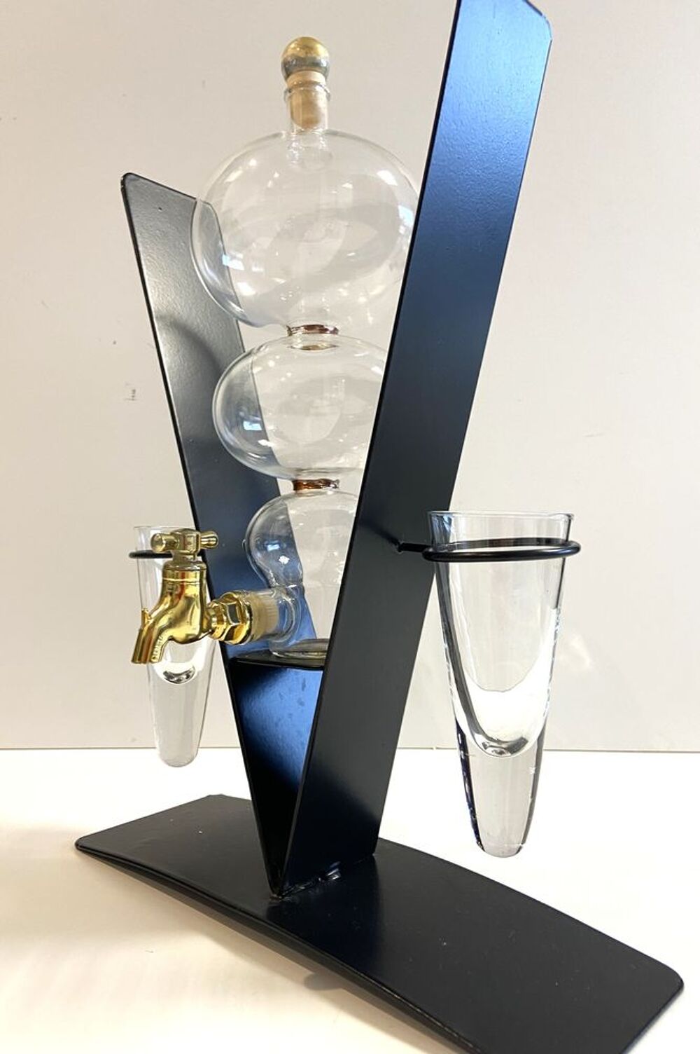 Atypique Fontaine &agrave; Liqueur Verre Souffl&eacute; Eau de Vie Mirabel Décoration