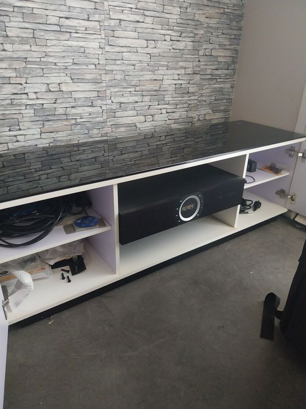 meuble tel&eacute;+home cinema int&eacute;gr&eacute; Audio et hifi