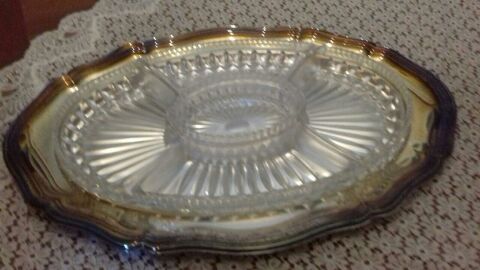 desserte hors doeuvre cristal avec plateau argent 180 Craponne (69)