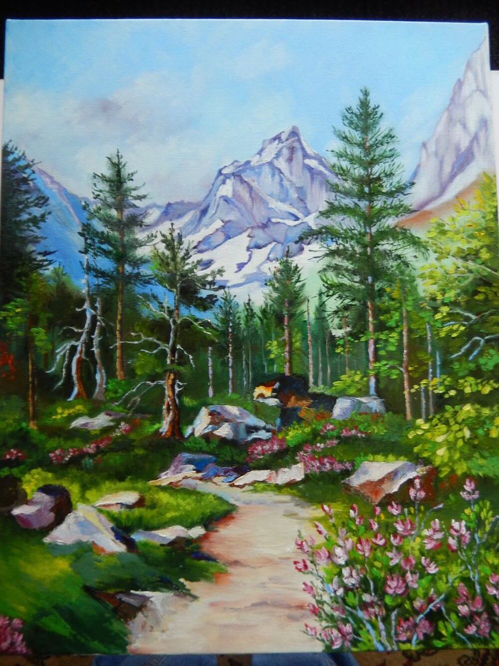 peinture &agrave; l'huile Décoration